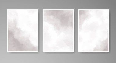 Parlak renkli vektör suluboya arkaplanlı kartlar. Randevunuz, kartpostalınız, afişiniz için tasarım.