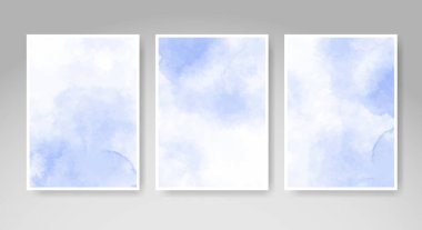 Parlak renkli vektör suluboya arkaplanlı kartlar. Randevunuz, kartpostalınız, afişiniz için tasarım.