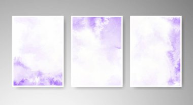 Parlak renkli vektör suluboya arkaplanlı kartlar. Randevunuz, kartpostalınız, afişiniz için tasarım.