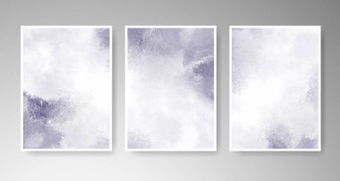 Parlak renkli vektör suluboya arkaplanlı kartlar. Randevunuz, kartpostalınız, afişiniz için tasarım.