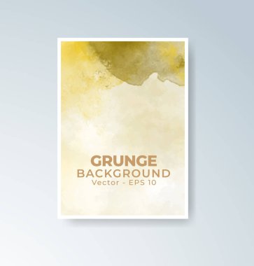 Mevsimsel temalar için mükemmel harmanlanmış ılık suluboya arkaplan kartları.