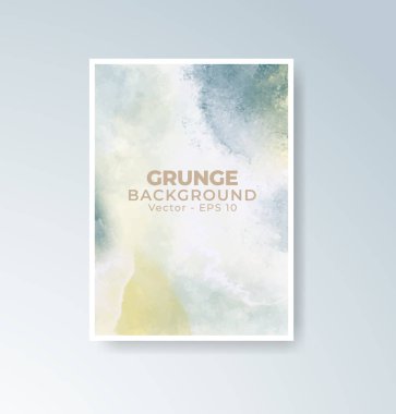 Mevsimsel temalar için mükemmel harmanlanmış ılık suluboya arkaplan kartları.