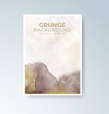 Mevsimsel temalar için mükemmel harmanlanmış ılık suluboya arkaplan kartları.