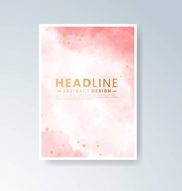 Mevsimsel temalar için mükemmel harmanlanmış ılık suluboya arkaplan kartları.