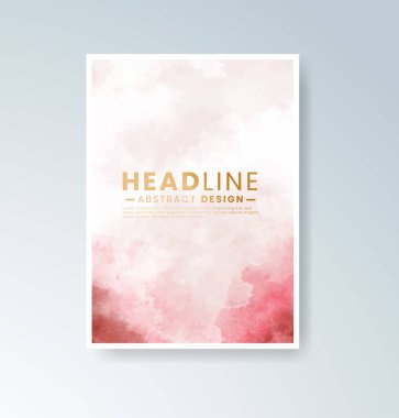 Mevsimsel temalar için mükemmel harmanlanmış ılık suluboya arkaplan kartları.