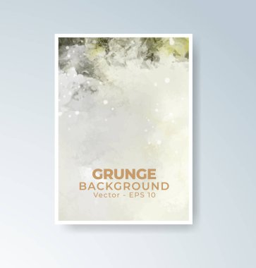 Mevsimsel temalar için mükemmel harmanlanmış ılık suluboya arkaplan kartları.