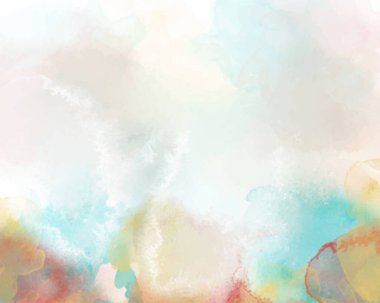 Arkaplan için soyut renkli suluboya. Dijital resim. Randevunuz, kartpostalınız, afişiniz, düğün davetiyeniz için tasarım