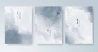 Parlak renkli vektör suluboya arkaplanlı kartlar. Randevunuz, kartpostalınız, afişiniz için tasarım.