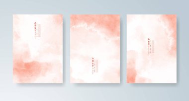 Parlak renkli vektör suluboya arkaplanlı kartlar. Randevunuz, kartpostalınız, afişiniz için tasarım.