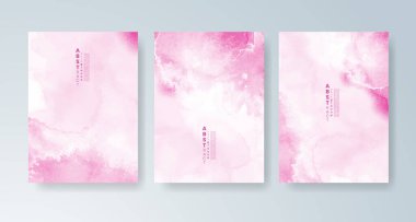 Parlak renkli vektör suluboya arkaplanlı kartlar. Randevunuz, kartpostalınız, afişiniz için tasarım.