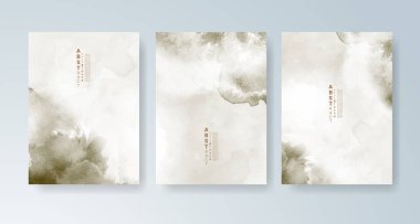 Parlak renkli vektör suluboya arkaplanlı kartlar. Randevunuz, kartpostalınız, afişiniz için tasarım.