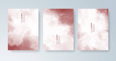 Parlak renkli vektör suluboya arkaplanlı kartlar. Randevunuz, kartpostalınız, afişiniz için tasarım.