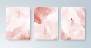 Parlak renkli vektör suluboya arkaplanlı kartlar. Randevunuz, kartpostalınız, afişiniz için tasarım.