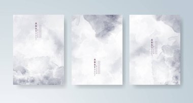 Parlak renkli vektör suluboya arkaplanlı kartlar. Randevunuz, kartpostalınız, afişiniz için tasarım.