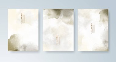 Parlak renkli vektör suluboya arkaplanlı kartlar. Randevunuz, kartpostalınız, afişiniz için tasarım.