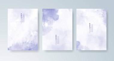 Parlak renkli vektör suluboya arkaplanlı kartlar. Randevunuz, kartpostalınız, afişiniz için tasarım.