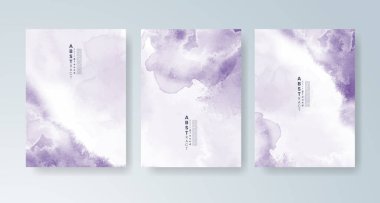 Parlak renkli vektör suluboya arkaplanlı kartlar. Randevunuz, kartpostalınız, afişiniz için tasarım.