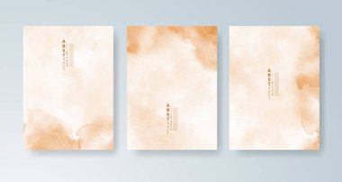 Parlak renkli vektör suluboya arkaplanlı kartlar. Randevunuz, kartpostalınız, afişiniz için tasarım.