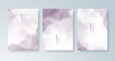 Parlak renkli vektör suluboya arkaplanlı kartlar. Randevunuz, kartpostalınız, afişiniz için tasarım.