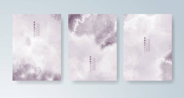 Parlak renkli vektör suluboya arkaplanlı kartlar. Randevunuz, kartpostalınız, afişiniz için tasarım.