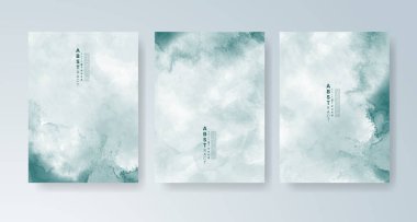 Parlak renkli vektör suluboya arkaplanlı kartlar. Randevunuz, kartpostalınız, afişiniz için tasarım.