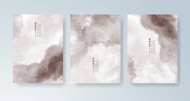 Parlak renkli vektör suluboya arkaplanlı kartlar. Randevunuz, kartpostalınız, afişiniz için tasarım.