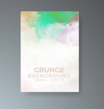 Suluboya geçmişi olan kartlar. Kapak için tasarım, tarih, kartpostal, afiş, logo.