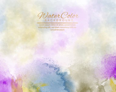 Arkaplan için soyut renkli suluboya. Dijital resim. Randevunuz, kartpostalınız, afişiniz, düğün davetiyeniz için tasarım.