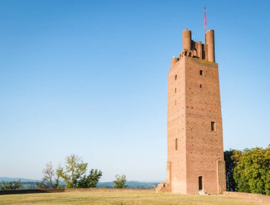 San Miniato / İtalya - Haziran 2019: San Miniato Ortaçağ Kulesi