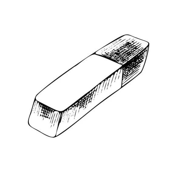 분교와 사무실은 일러스트레이션 Illustration 스타일의에 스케치 빈티지 스케치 학교로 필수적 — 스톡 벡터