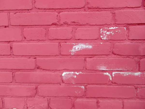 Muro Mattoni Rosa Come Sfondo Texture — Foto Stock