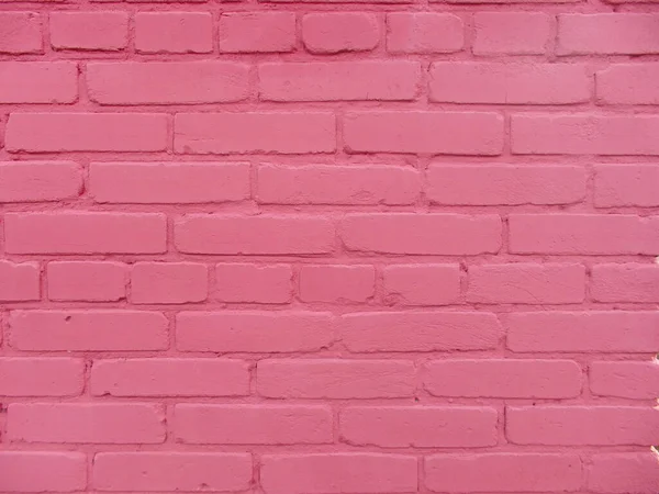 Textura Pared Ladrillo Fondo Rosa Con Espacio Para Copiar — Foto de Stock