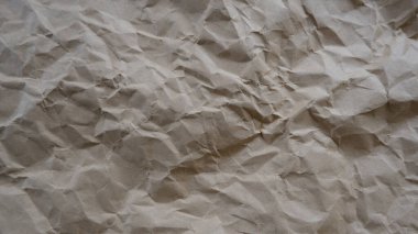 Buruşuk el işi kağıdının en üstteki görüntüsü. Kopyalama alanı olan kağıt arkaplan. Vintage kağıt tuval dokusu soyut arkaplan.