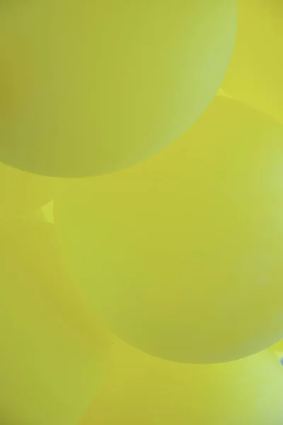 Tło Żółtych Balonów Zamazane Zdjęcie Balonów Tle — Zdjęcie stockowe