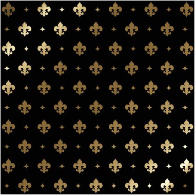 Lüks altın duvar kağıdı. Lüks bir geçmişi var. Baskı, kumaş, ambalaj tasarımı ve davet için sanat davetiyesi arkaplan dokusu. Vintage vektör illüstrasyonu.