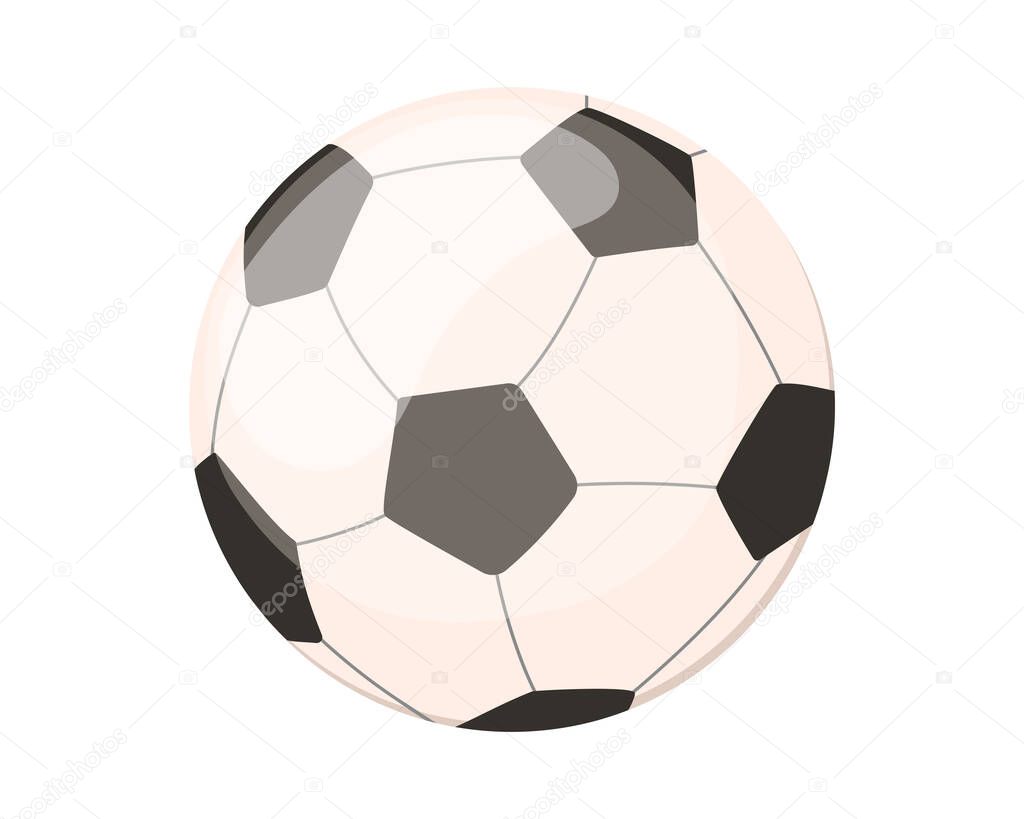 Fondo de pelota de fútbol en estilo de dibujos animados