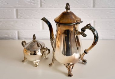 gümüş, sürahi, leke, parlatıcı, gümüş çatal bıçak