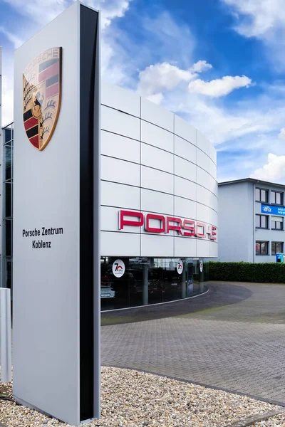 Koblenz Almanya 2021 Porsche Otomobil Üreticisi Porsche 1931 Yılında Kurulan — Stok fotoğraf