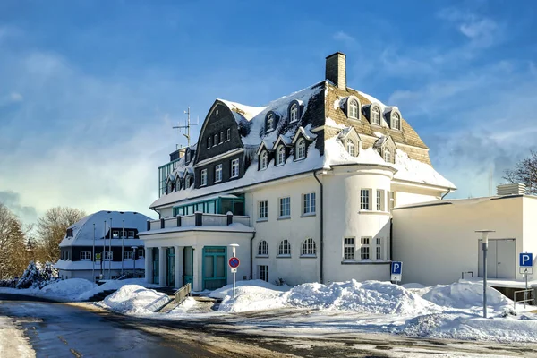 Kuzey Ren Vestfalya Nın Hochsauerland Bölgesinde Karlı Winterberg Deki Belediye — Stok fotoğraf