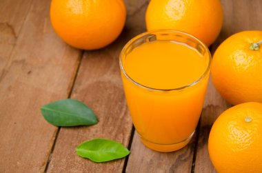 Turuncu sebze ve meyve suyu
