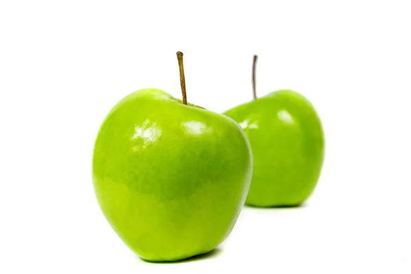 Grönt äpple — Stockfoto