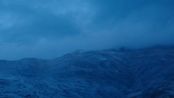 Caucasus Mountains at Twilight — Stock Video