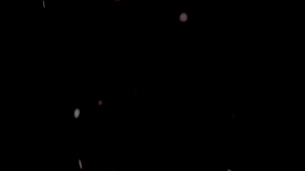 Neige blanche tombant dans la nuit 