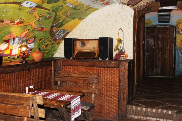 Restoranın içinde.