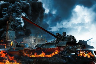 Çatışma bölgesinde üç tank