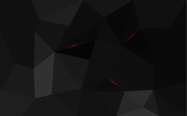 黒い三角形構造の抽象的な背景 — ストックベクタ