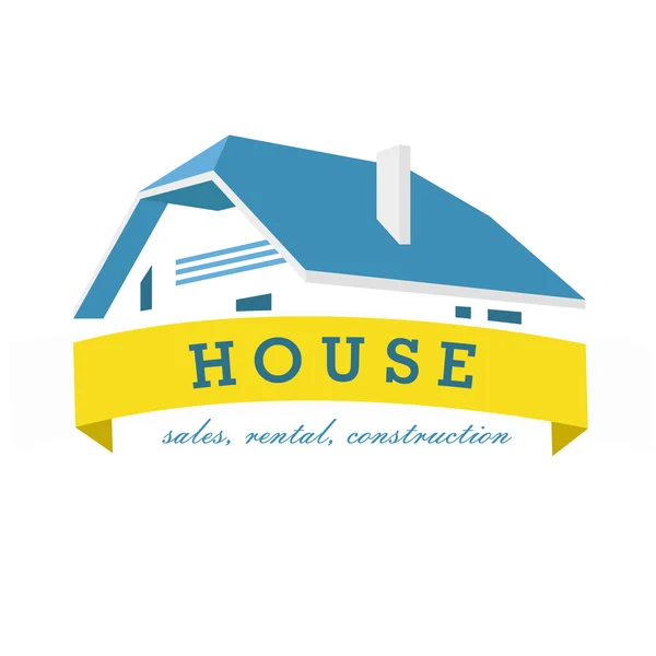Modèle de conception de logo maison — Image vectorielle