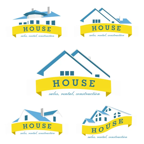 Modèle de conception de logo maison — Image vectorielle