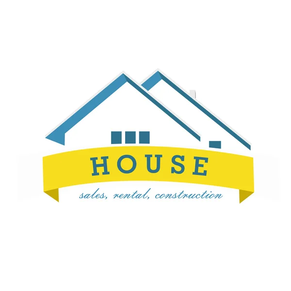 Modelo de design de logotipo da casa — Vetor de Stock