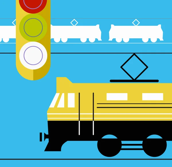 Estación de tren — Vector de stock